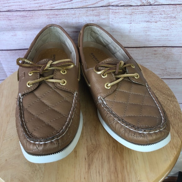 Sperry Top Sider Slip On Diamond Pattern Loafers - Picture 2 of 13